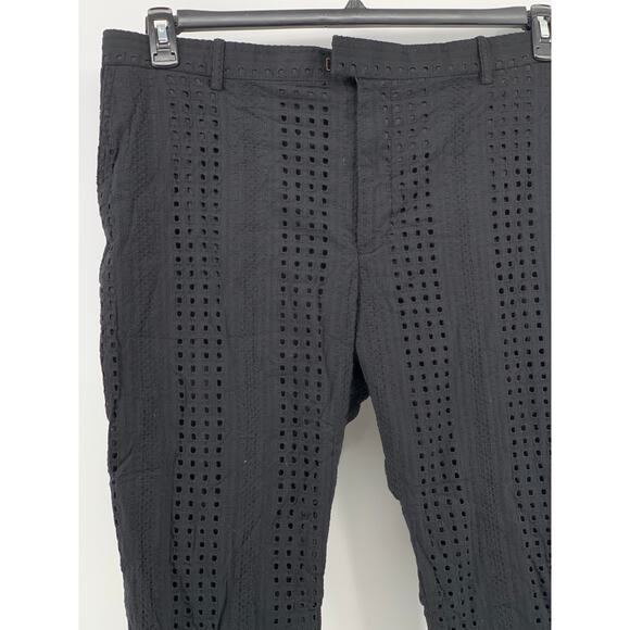 INC INTERNATIONAL CONCEPTS Men's Black Slim-Fit Eyelet Cutout Pants SZ 40 - Picture 5 of 10